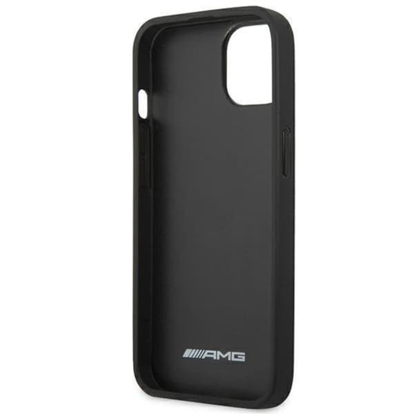 AMG iPhone 14 Plus Cover Læder Hot Stamped - Sort Black