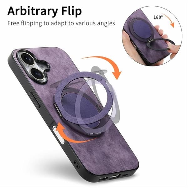 Mobilskal till iPhone 17 Rotating Kickstand - Lila Lila