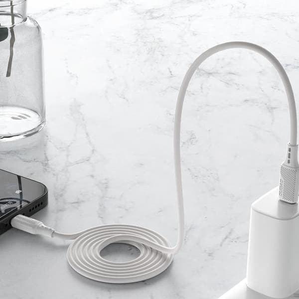 Dudao USB-C till Lightning kabel 1M 20W PD L6S - Vit Vit