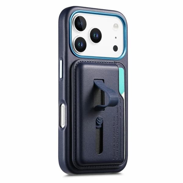 Mobilskal till iPhone 17 Pro Max Magsafe Detachable korthållare - Blå Blå