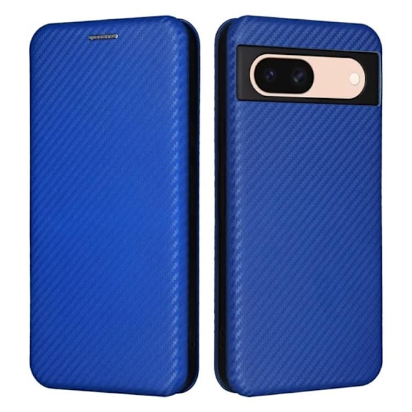 Google Pixel 8A Pung Etui Stativ - Blå