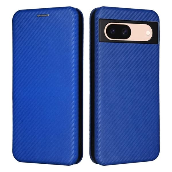 Google Pixel 8A Pung Etui Stativ - Blå Blå