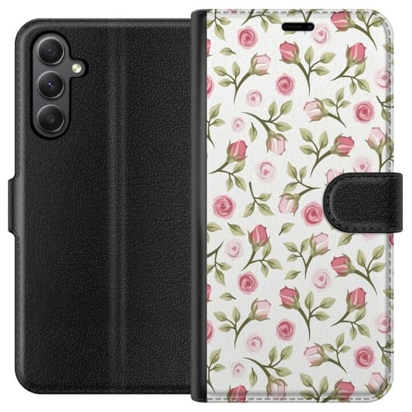 Plånboksfodral till Samsung Galaxy S23 FE med Blommigt