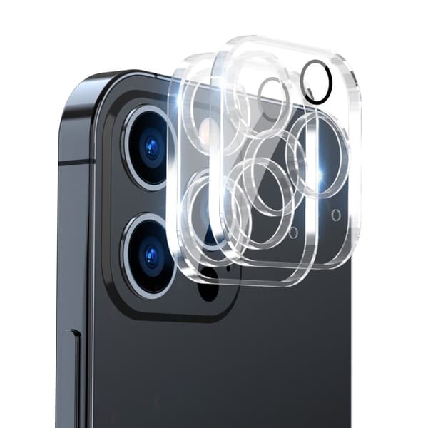 [2-PACK] iPhone 14 Pro Max Kameralinsskydd i Härdat Glas Transparent