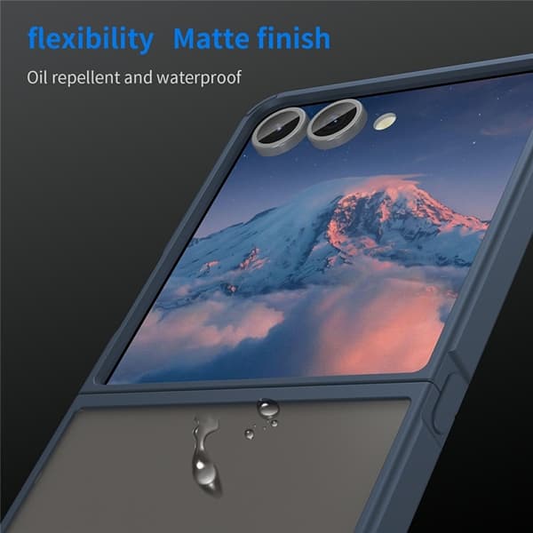 Mobilskal till Galaxy Z Flip7 Drop Proof Frosted Translucent - Blå Blå