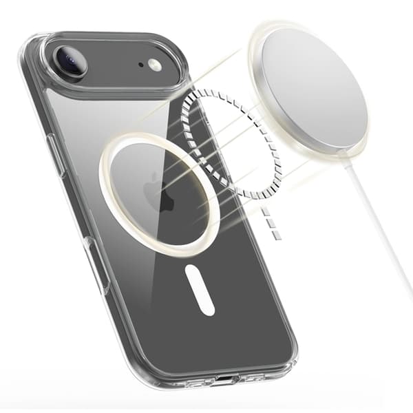 Tech-Protect Telefontaske til iPhone Air Magsafe Flexair Hybrid - Klar Svart