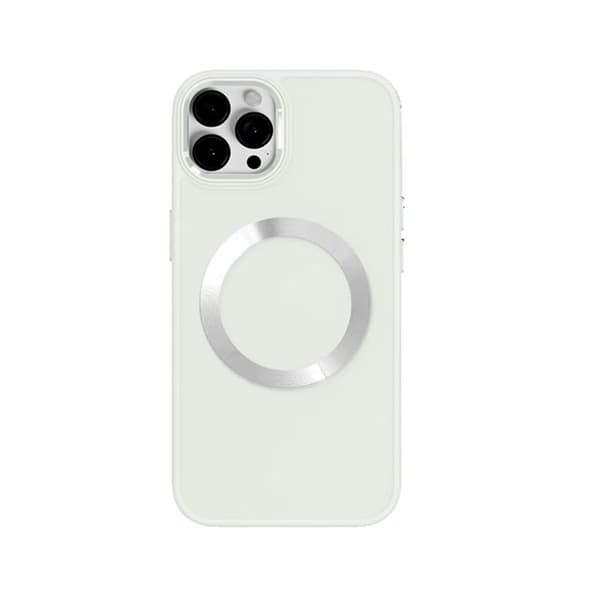 BOOM iPhone 14 Pro Max Skal Magsafe Liquid Silicone - Ljus Pistachio Vit