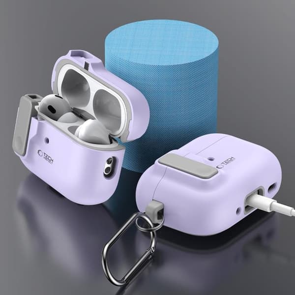 Tech-Protect Apple Airpods Pro 1/2 Taske Slim Hook - Lavendel Lila