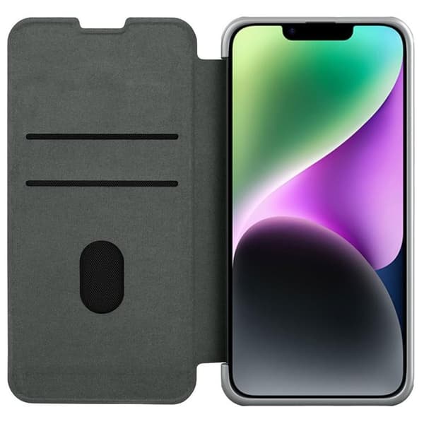 Nillkin iPhone 14 Plus Plånboksfodral Qin Cloth Pro - Grå Grå