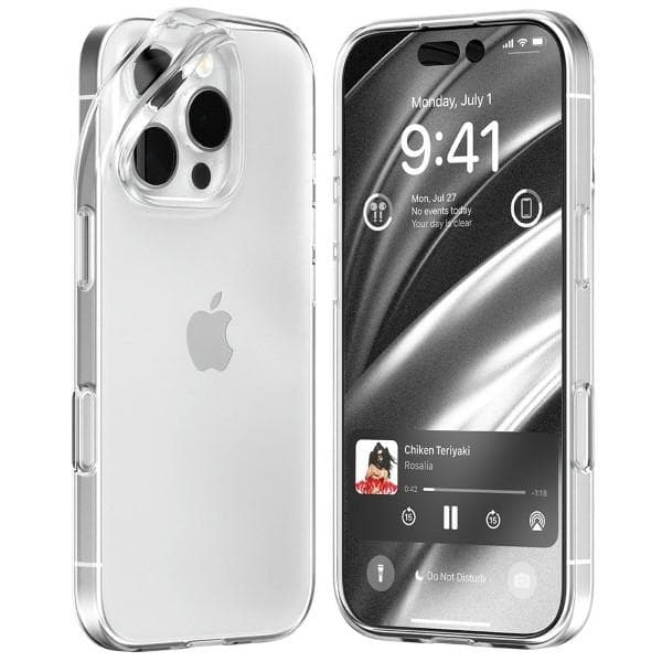 Mercury Mobilskal till iPhone 16 Pro Jelly - Clear Transparent
