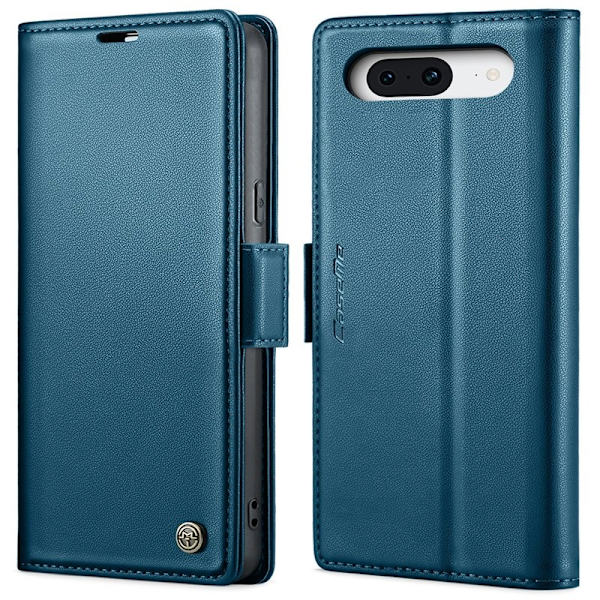 CASEME Plånboksfodral Konstläder till Google Pixel 8 - Blå