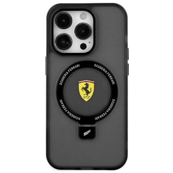 Ferrari iPhone 15 Mobilskal Magsafe Ring Stand 2023 Collection Svart