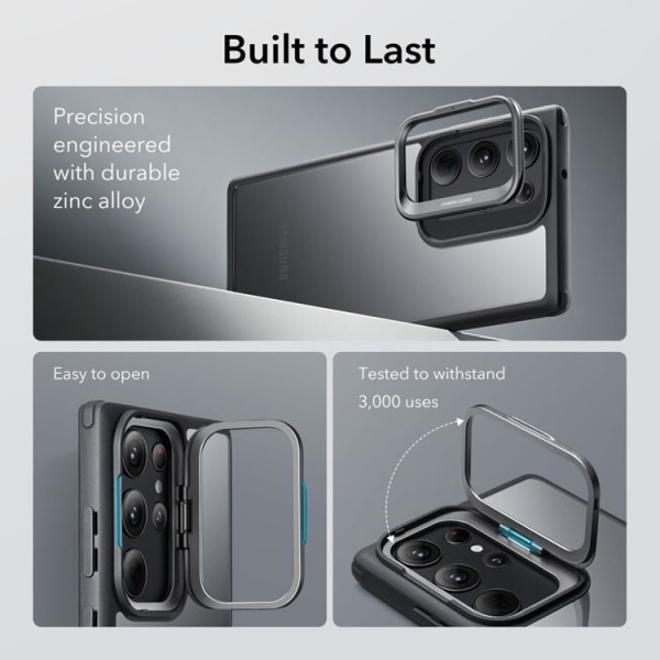 ESR Galaxy S23 Ultra Case Classic Kickstand - kirkas/musta