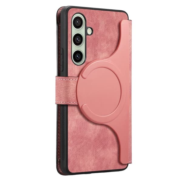 Caseneo Plånboksfodral För Galaxy A56 Magnetic Läder - Rosa Rosa