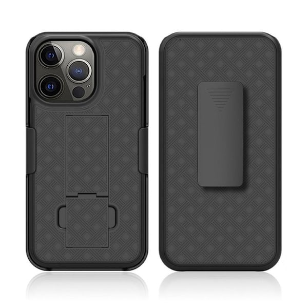 iPhone 15 Plus Mobilskal Holster - Svart Svart