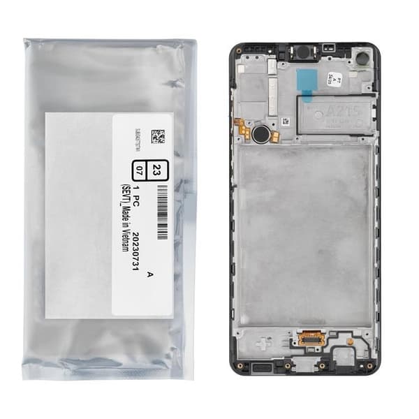 Galaxy A21s Skärm med LCD-display Service Pack GH82-22988A Black