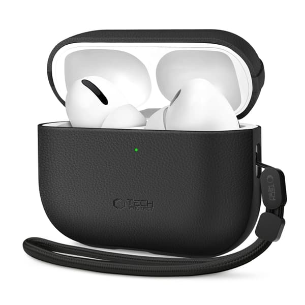 Tech-Protect Apple Airpods Pro 3 Skal Natural Fit - Sort Svart