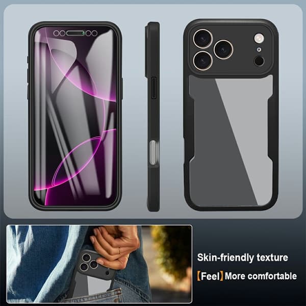 Mobilskal till iPhone 17 Pro Max Acrylic + TPU - Svart Svart