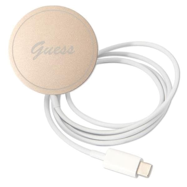GUESS iPhone 14 Plus Magsafe Skal Marble + Trådløs Oplader - Sort Black