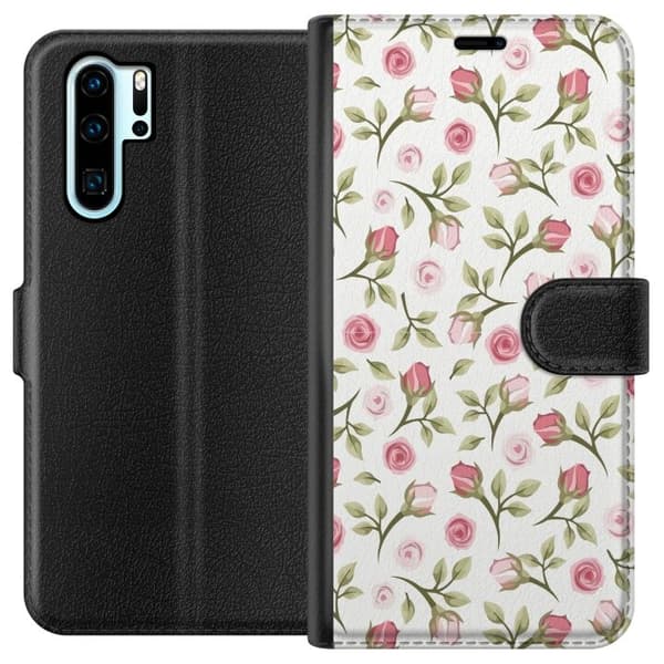 Plånboksfodral till Huawei P30 Pro med Blommigt