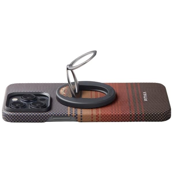 PITAKA MagSafe Mobiltelefonholder MagEZ Grip 3 - Solnedgang Brun