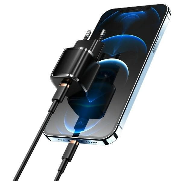 USAMS Väggladdare 1xUSB-C T36 Mini 20W PD3.0 (US-CC124) – Svart