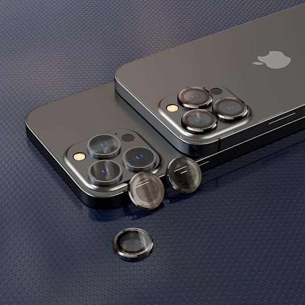 Hofi Kameralinsskydd i Härdat Glas iPhone 13 Pro/13 Pro Max Svart