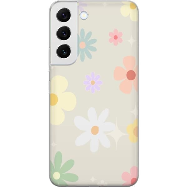 Mobilskal till Samsung Galaxy S22+ 5G med fejdande blommor