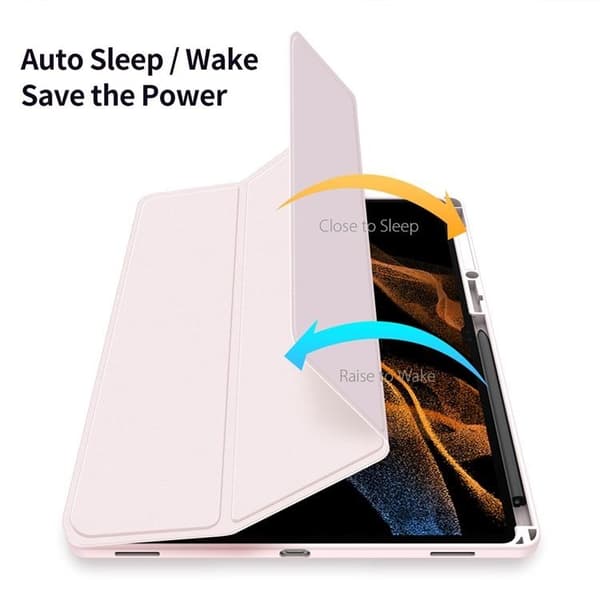 Dux Ducis Galaxy Tab S9 Ultra -kotelo Toby - Pinkki Rosa