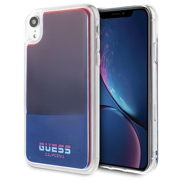 Guess skal iPhone Xr California Glow in the dark Röd Röd