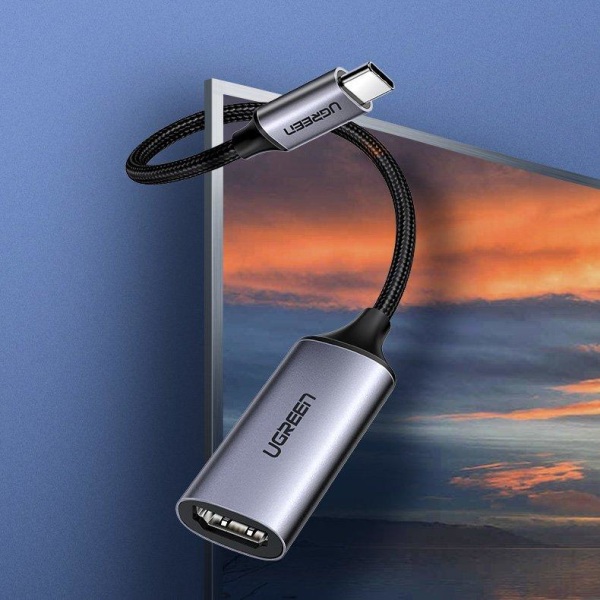 UGreen USB-C HDMI 2.0 Thunderbolt 3 MacBook / PC Harmaa Grey