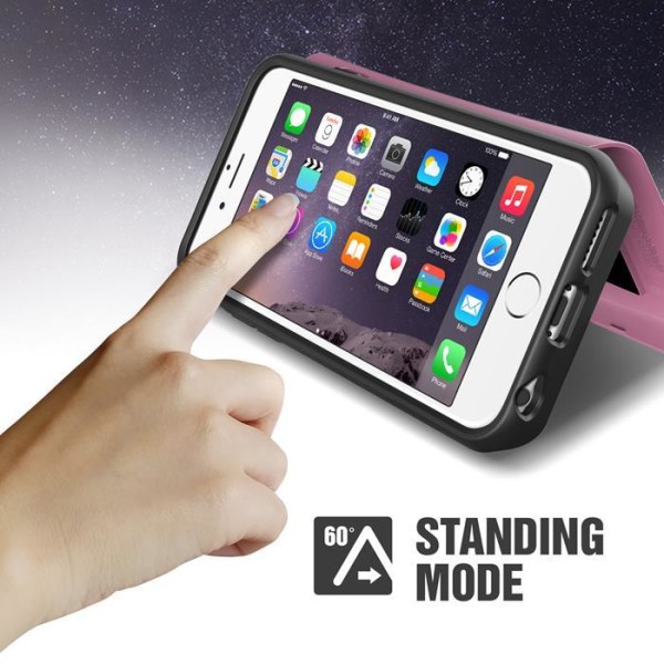 Verus Damda Veil -kuori peilillä Apple iPhone 6 (S) Plus -puhelimelle (Ro Pink