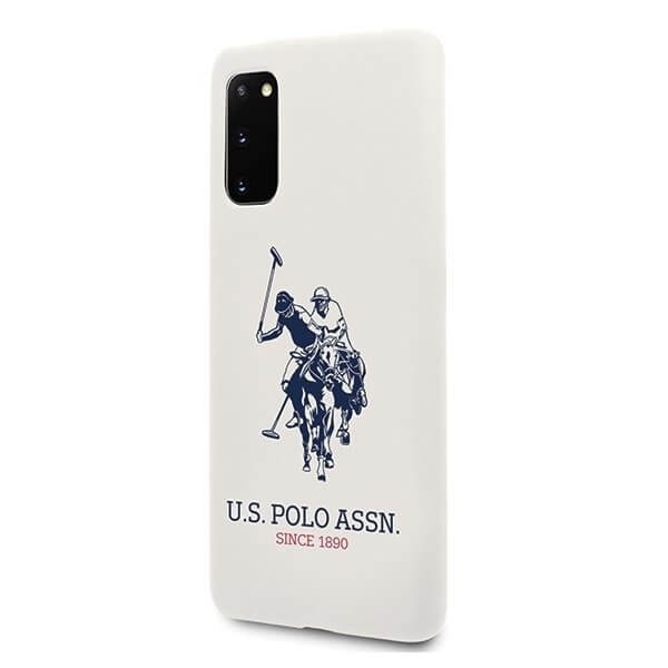U.S. Polo Assn. Silicone Collection Samsung Galaxy S20 G980 Skal Vit Vit