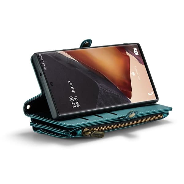CASEME Plånboksfodral Konstläder för Samsung Galaxy Note20 Ultra - Grön
