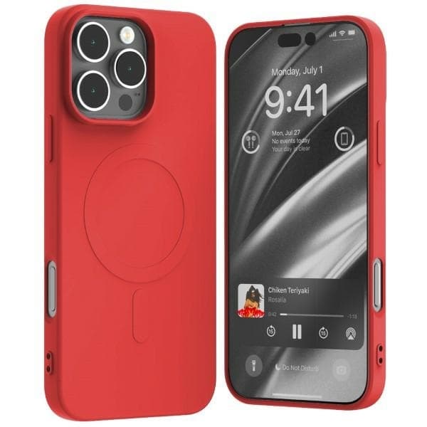 Mercury Mobilskal till iPhone 16 Pro Max MagSafe Semi-Silikon - Röd Röd
