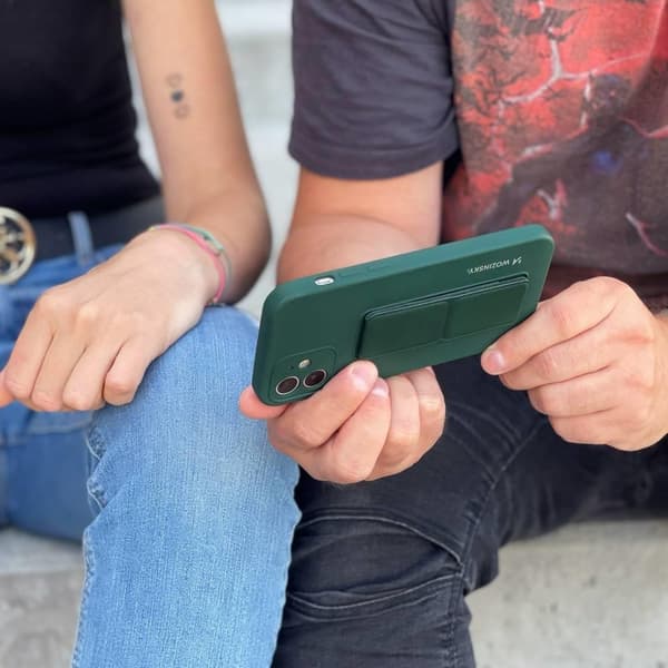 Wozinsky Kickstand Silikone Taske til iPhone 11 Pro Max- Marineblå Blue