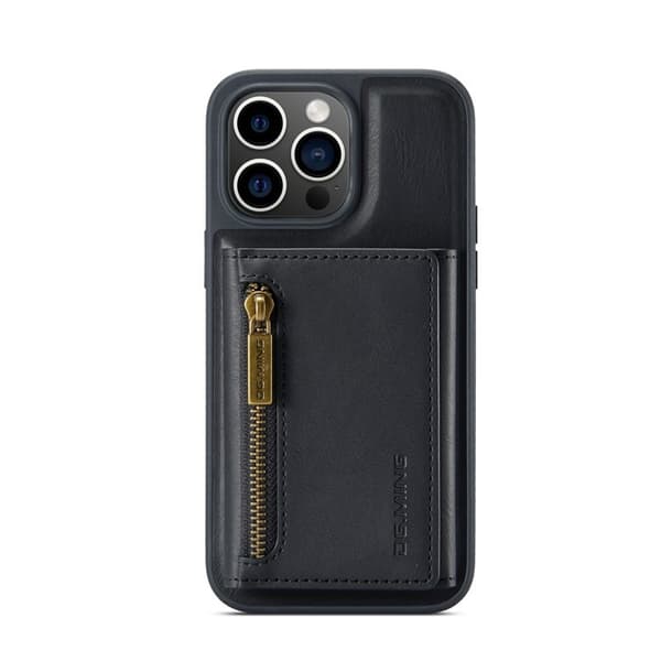DG.MING M5 Series Mobilskal till iPhone 16 Pro Max Magnetisk Konstläder Svart