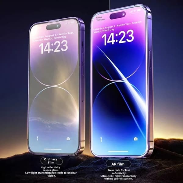 [1-Pack] Skärmskydd Härdat Glas För iPhone 17/16 Pro - Svart