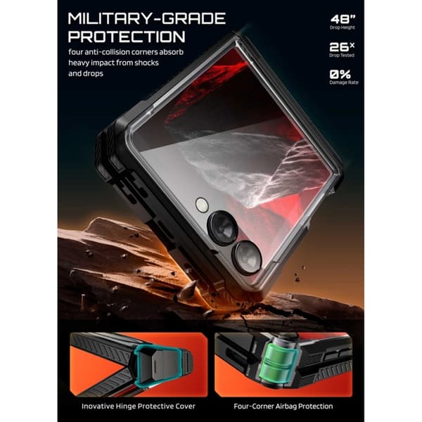 SupCase Mobilskal För Galaxy Z Flip 8 Magsafe UB Grip - Svart