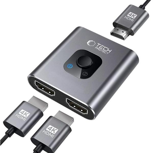 Tech-Protect HB07 2in1 Hub Adapter - Space Grå Grå