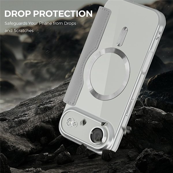 iPhone Air Plånboksfodral MagSafe RFID-Skydd - Titangrå Grå
