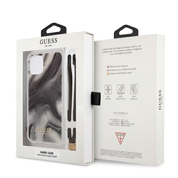 Guess Marble Collection Skal iPhone 12 Mini - Harmaa Grey