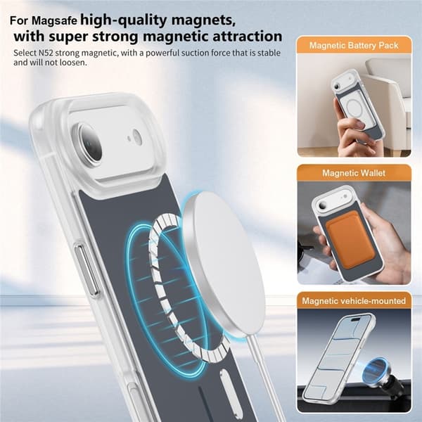 Mobilskal till iPhone Air MagSafe Skin Touch TPU PC Svart