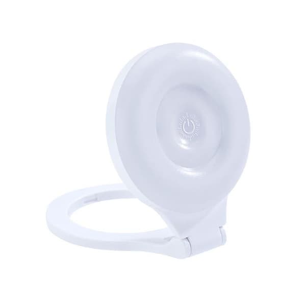 Magnetiskt MagSafe Mobilställ med Lampa L8 - Vit Vit