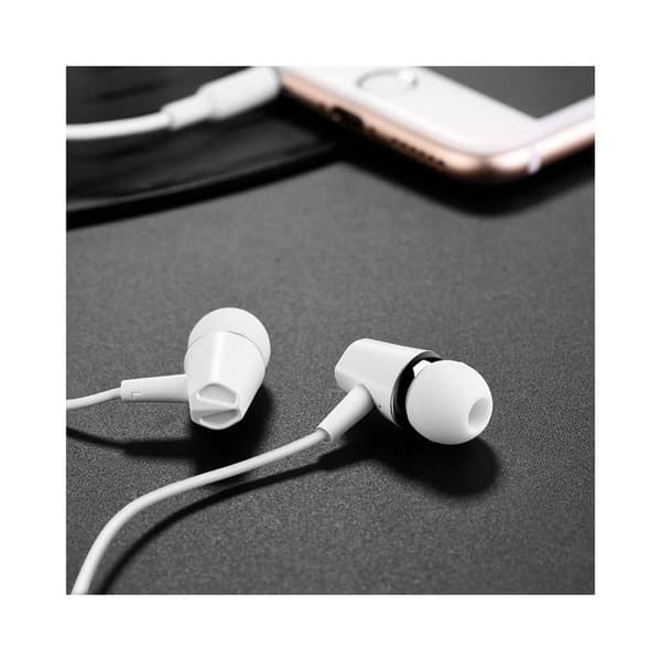 HOCO Trådbundna Hörlurar Jack 3.5 mm med Mikrofon M34 - Vit