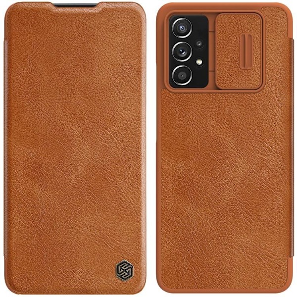 Nillkin Galaxy A73 Fodral Qin läder Holster - Brun