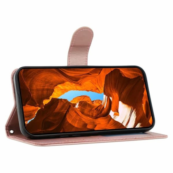 Oppo Find X9 Pro 5G Plånboksfodral Konstläder Flip - Roséguld