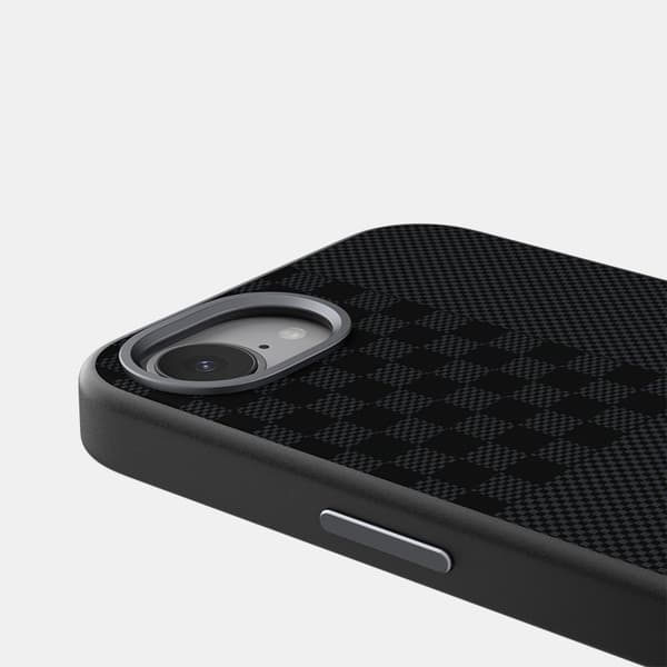 ABEEL Mobilskal till iPhone 16e MagSafe PC TPU Aluminium Svart
