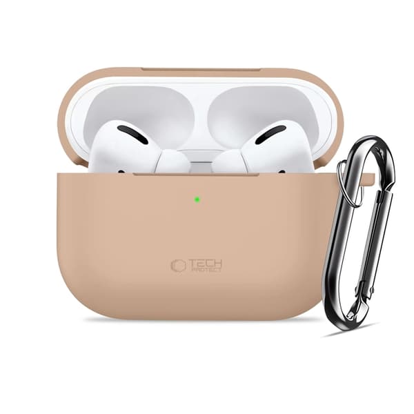 Tech-Protect Apple Airpods Pro 3 Taske Silikonekrog - Kaffelatte Rosa