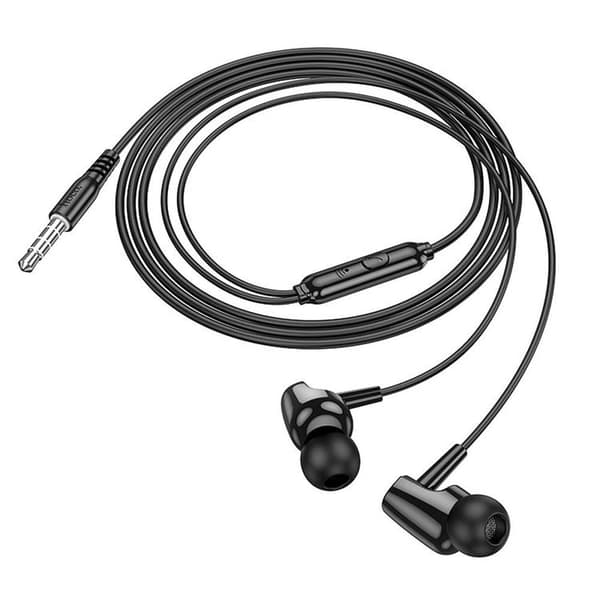 HOCO Trådbundna Hörlurar Jack 3.5 mm Mikrofon M122 - Svart Black